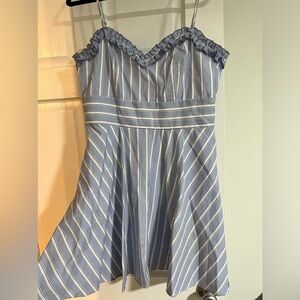 blue and white striped Dress, Worn once!